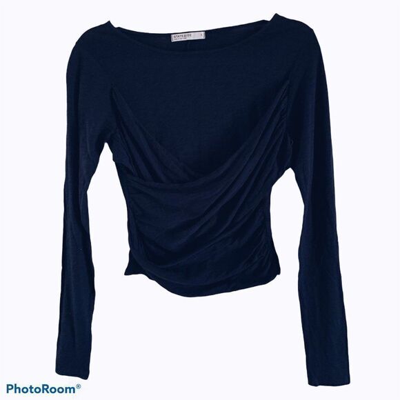 Stateside Long Sleeve Boat Neck Pullover Top Small - Picture 1 of 7